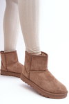 Women's Suede Snow Boots Padded Beige Nanga