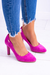 Women's Stiletto Suede Fuchsia Sergio Leone Campbell pumps