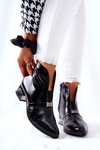 Leather Stiletto Boots Laura Messi Black 2268