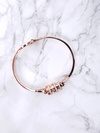 Women's Steel Bracelet With Zircons Rose Gold Bix