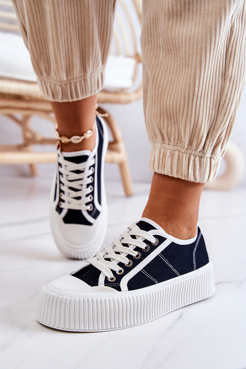 Low Sneakers On Platform Black Mischa