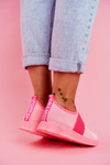 Women's Sport Shoes Slip On Neon Pink La Fiesta