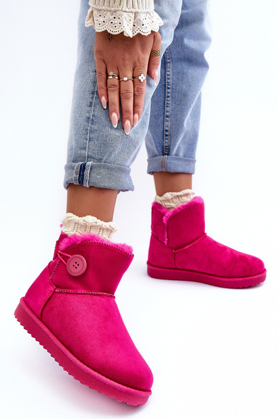 Women's Quilted Snow Boots With Decorative Fuchsia Siriol