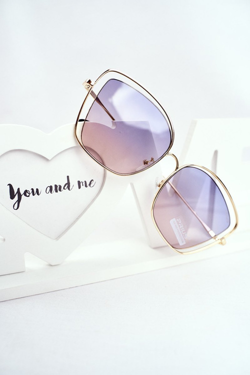 Women's Sunglasses Prius PRE-31 Gold Navy Pink Gradient