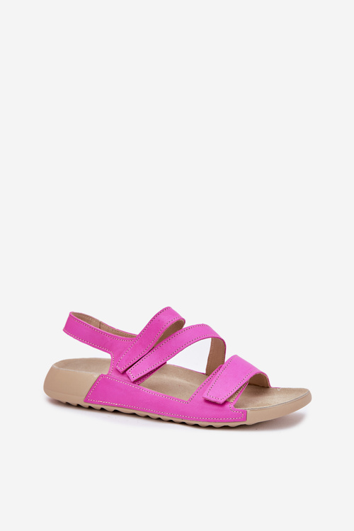 Ladies Leather Sandals Zazoo K1004 Fuchsia