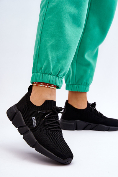 Sneakersy Damskie Lekkie Memory Foam System Czarne Big Star JJ274269
