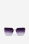 Women's Sunglasses with Shaded Black-Golden Lenses