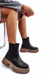 Chunky Lined Boots Ankle Boots Big Star MM274606 Black
