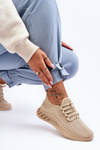 Women's Slip-on Fabric Sneakers Beige Venett
