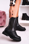 Chelsea Boots On A Platform Black Evelina
