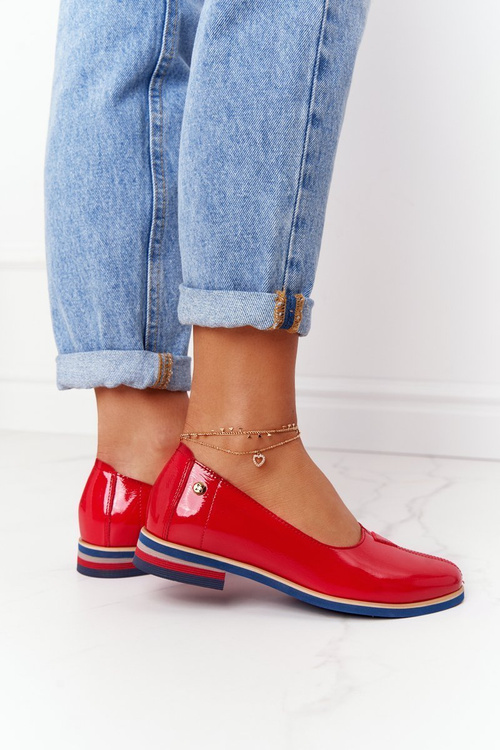 Women's Patent Leather Shoes Maciejka 05035-08 Red