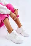 Classic Platform Sneakers White Larec