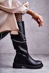Women's Black Boots With Ornaments Black Finlay