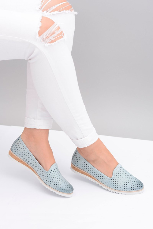 Leather Polish Ballerina Lords Gabi