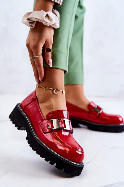 Patent Leather Shoes Red Corine