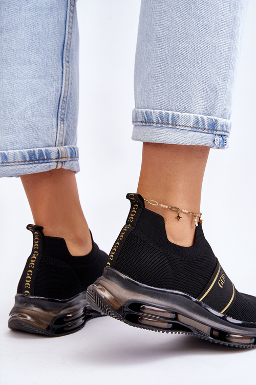 Women's Slip-On Sports Shoes GOE LL2N4032 Black