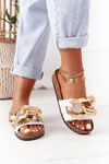 Slippers On The Cork Sole With Chain White Last Dance