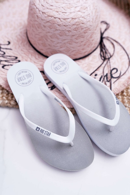 Women's Flip Flops Big Star Flip Flops White DD274A243