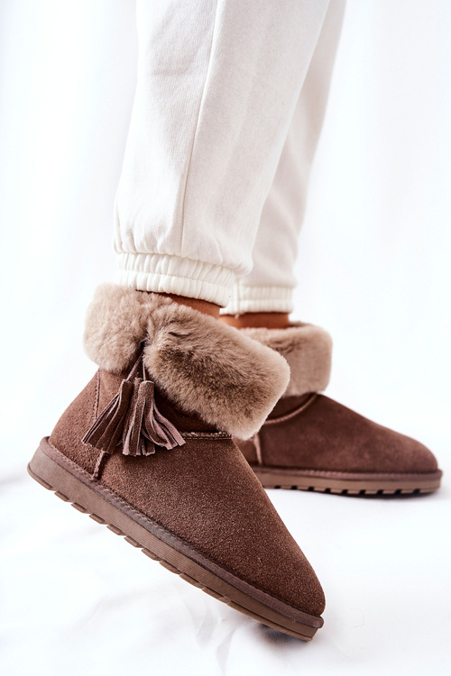 Snowboots Fringed Brown Sorella