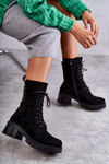 Women's Warm Suede Boots Black Hermesa