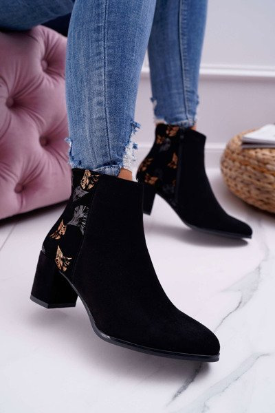 Women's Stiletto Boots Sergio Leone Black Beige BT521