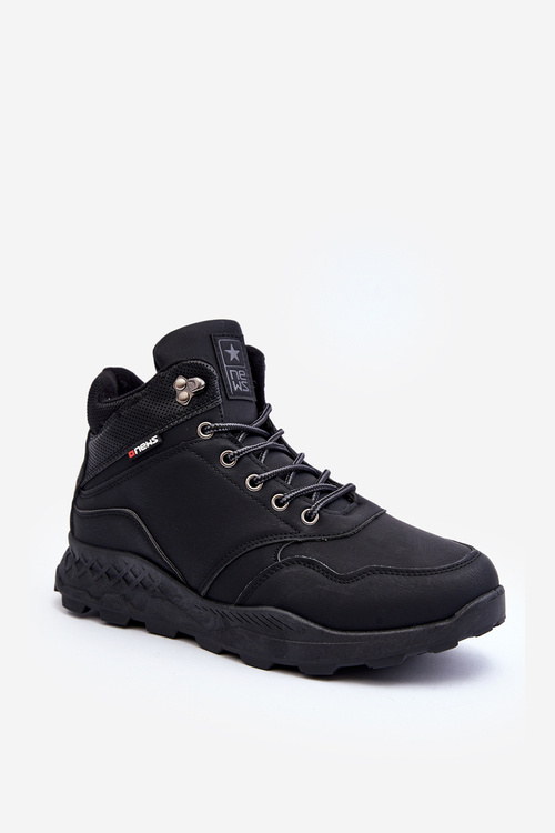 Men's Insulated Black Trekking Boots Daviana