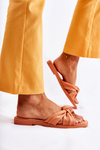Women's Fashionable Suede Slippers Orange Lorrie