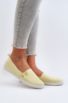 Damskie Tenisówki Trampki Slip-On Żółte Adrancia 24TX02-7655