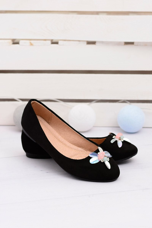 Suede Black Women's Ballerinas Lords Blume
