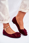 Women’s Ballerinas Suede Burgund Jordos