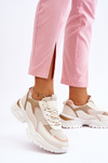 Buty Sportowe Damskie Wygodne Beżowe Alen