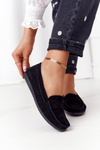 Women's Suede Moccasins Big Star HH274662 Black