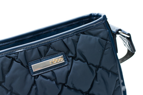 Quilted Navy Blue Handbag Letter Bag Nobo
