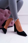 Women's Stiletto pumps Suede Black Clarina