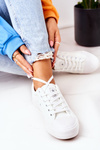 Women's Leather Sneakers White Mega
