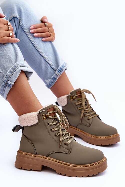 Women's Fur-Lined Trappers Green Jette