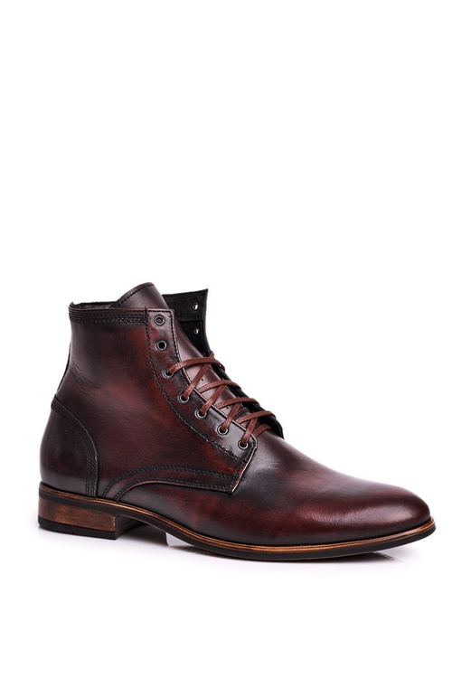 Men's boots leather brown Bruno