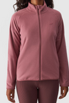 Womens Regular Fleece With Stand Collar 4F 4FWMM00TFLEF294-53S Pink