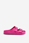 Women's Foam Slippers With Buckles Fuchsia Luciene