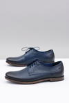 Nikopol Navy Blue Leather Men's James Half Boots