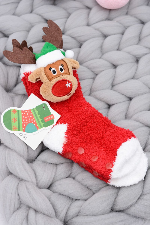 Soxo Children's Christmas Socks Reindeer