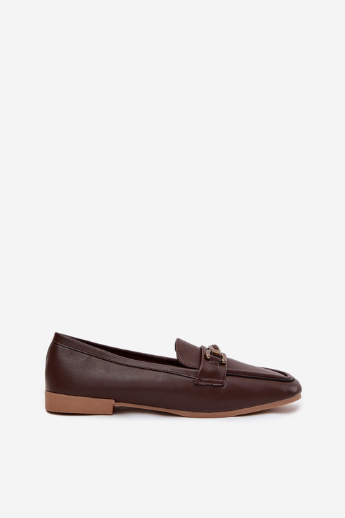 Women's Loafers with Decoration Brown Priscelle