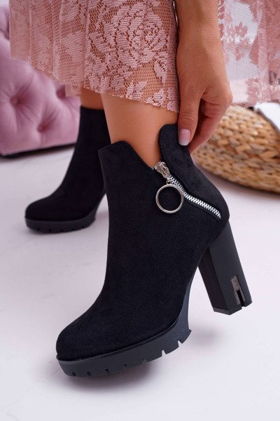 Women's Stiletto Boots Black DubiDa