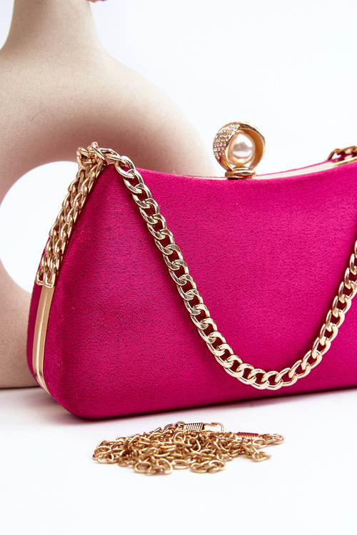 Torebka Kopertówka Wizytowa Fuksja Nadrei MD2353