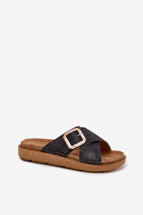 Women's sandals with buckle Inblu ED000025 Black