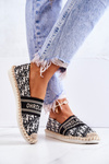 Espadryle Klasyczne Na Płaskiej Podeszwie Czarne Warm Time