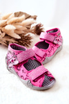 Befado Velcro Cats Sandals 242P103 Pink