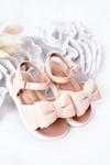 Children's Sandals With Bow Pink Abbie