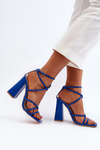 Fashionable High Heel Sandals Blue Josette