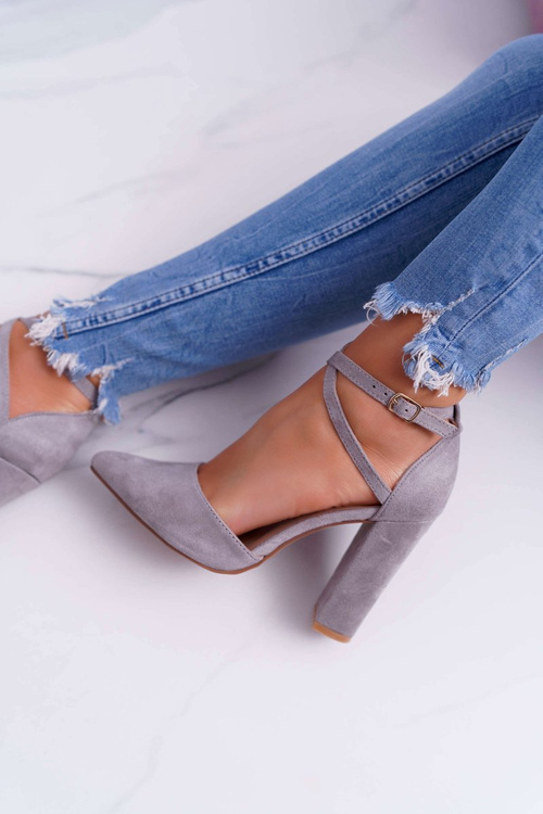 Women's Stiletto pumps Grey High Traffic